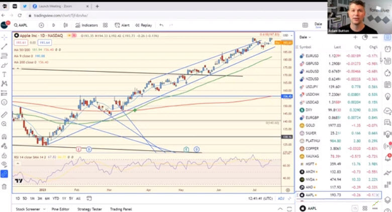 Video interview screenshot