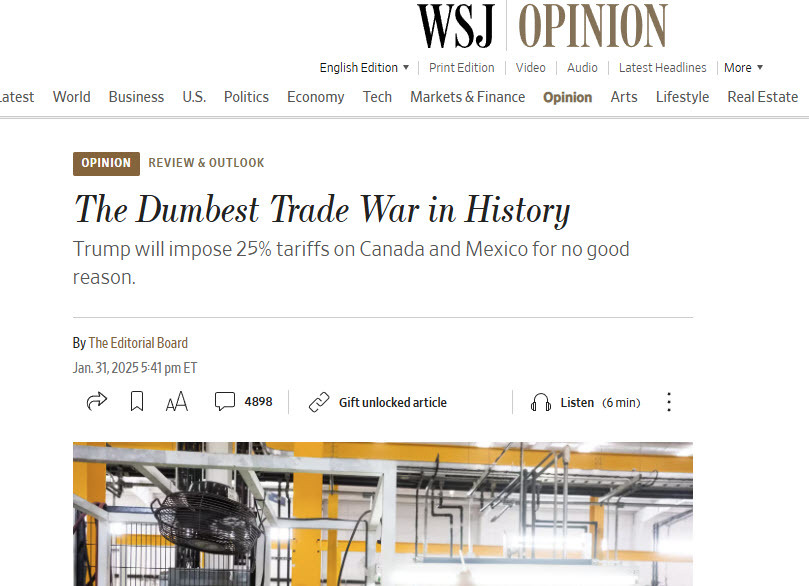 WSJ headline