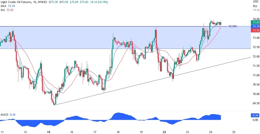 WTI crude oil technical analysis