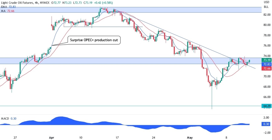 WTI crude oil technical analysis