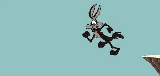 Wile E Coyote moment