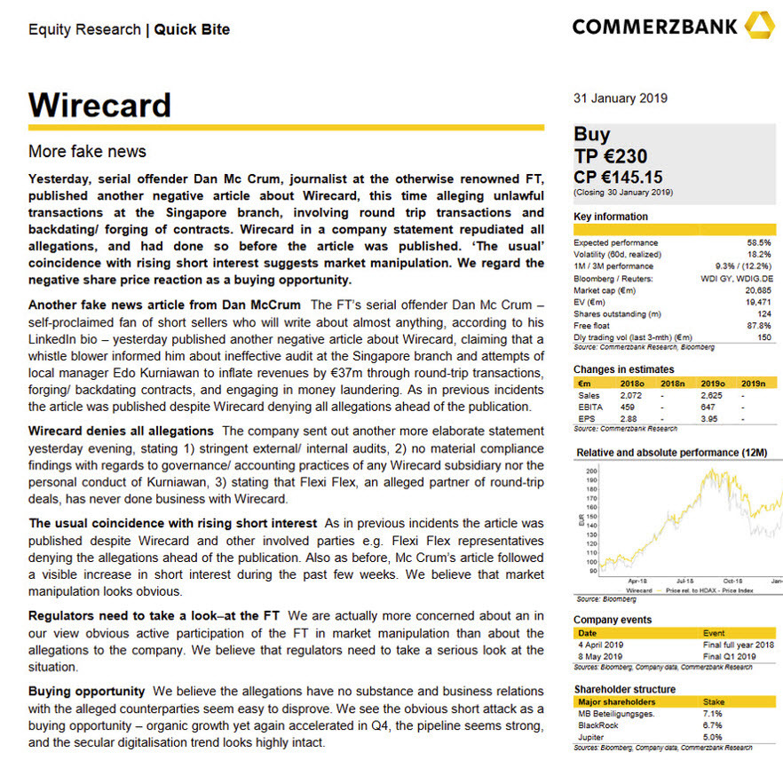 Wirecard research note
