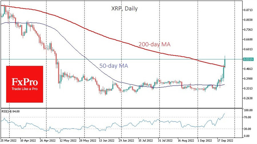 XRP daily chart
