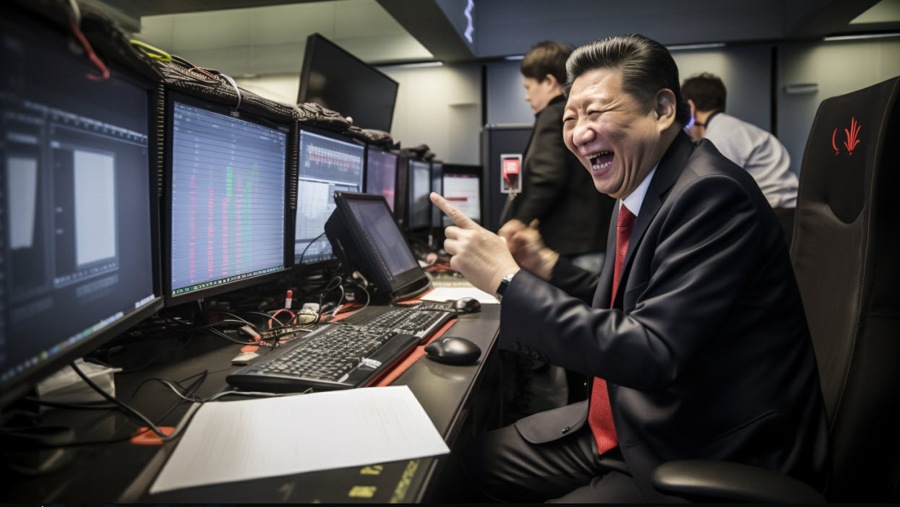 Xi Jinping trading floor 2