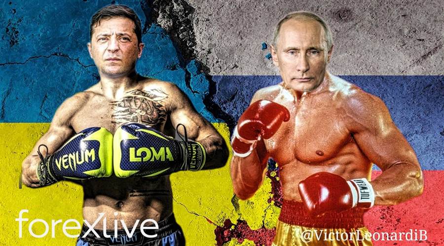 Zelensky Putin boxing meme