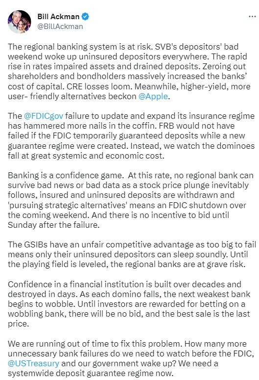 ackman regional banks 04 May 2023
