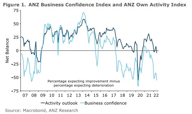 anz nz business confidence 31 May 2022