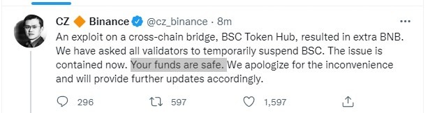 binance exploit 07 October 2022