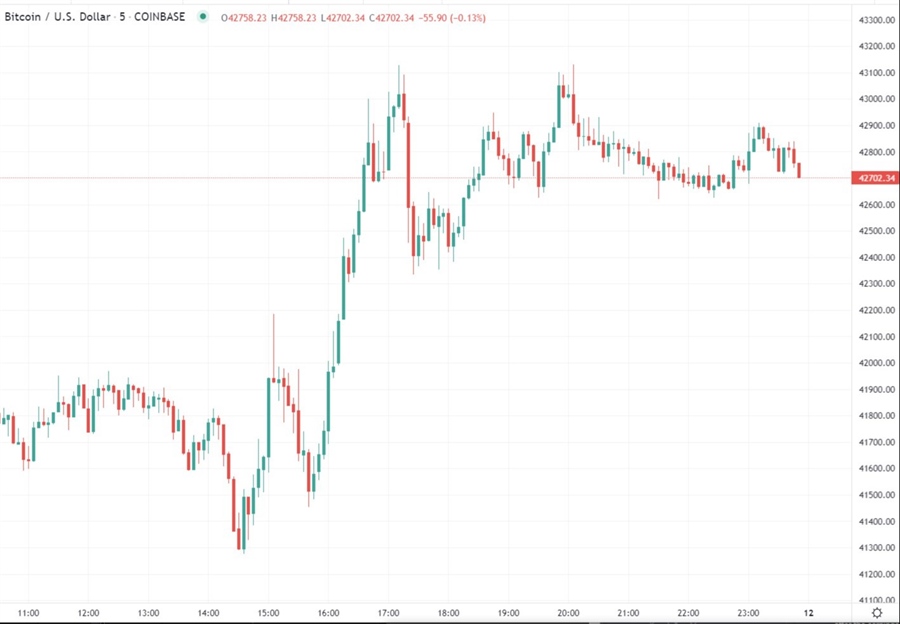 btc chart 12 January 2022