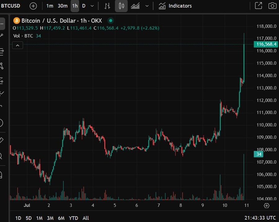 btc usd 116k 11 July 2025 2