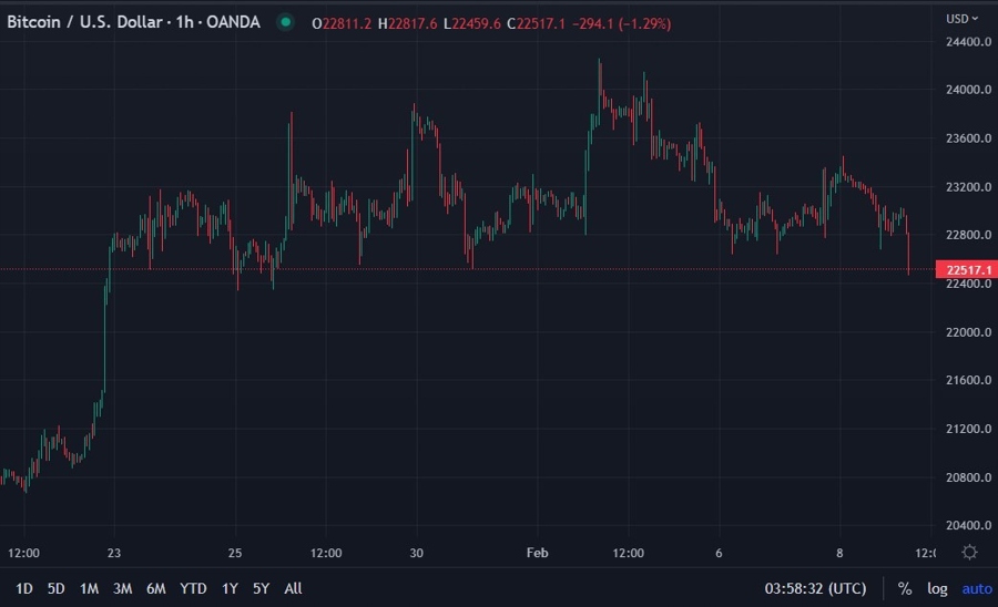 btcusd wrap 09 February 2023