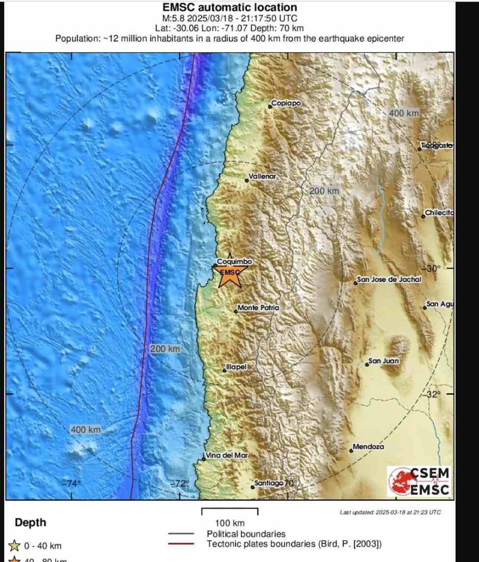 Biggest earthquake size