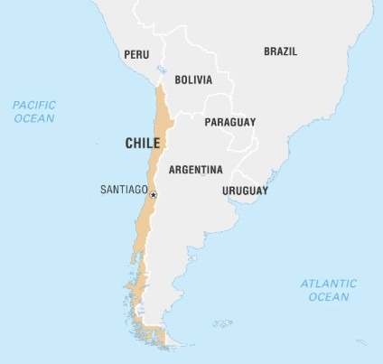 chile map 26 February 2025 2