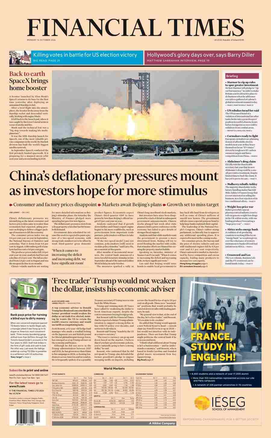 china Financial Times stimulus 14 October 2024 2