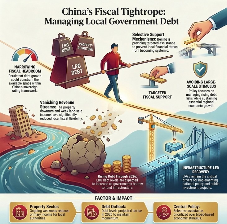 china fiscal tightrope debt infographic 12 March 2026 2