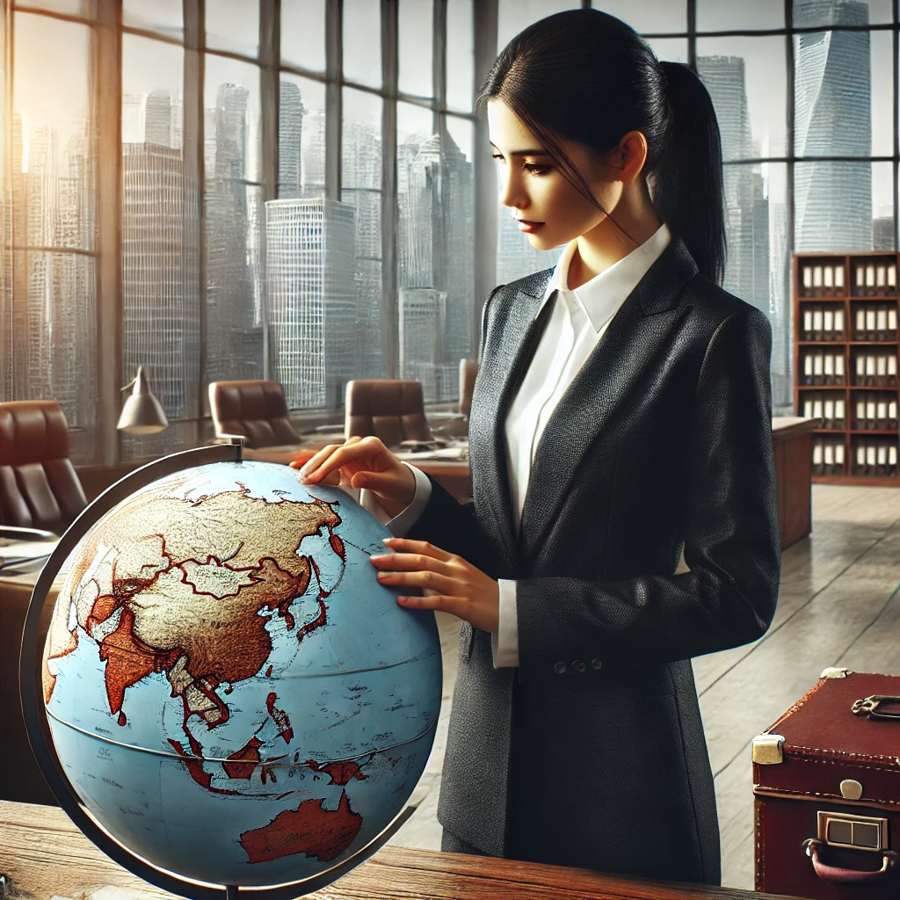 china globe map 2