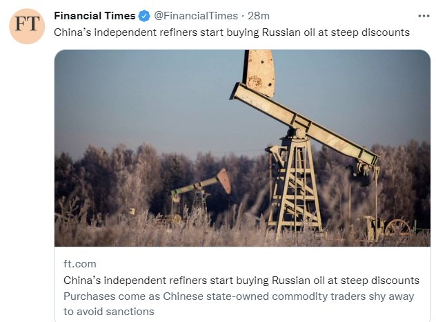 china oil russia 04 May 2022