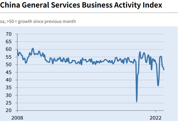 china services pmi 05 December 2022