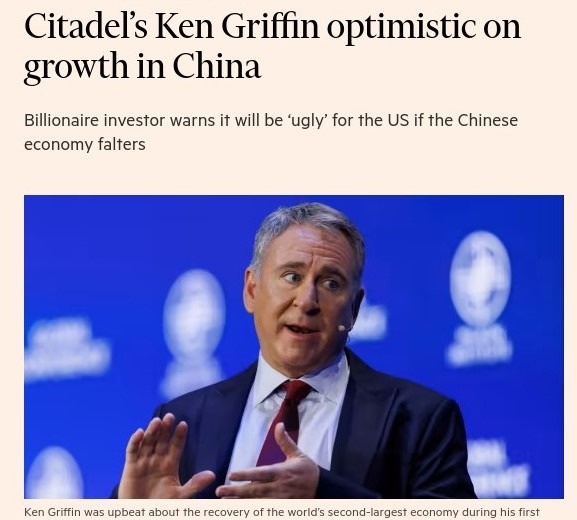 citadel griffin china bullish 14 June 2023