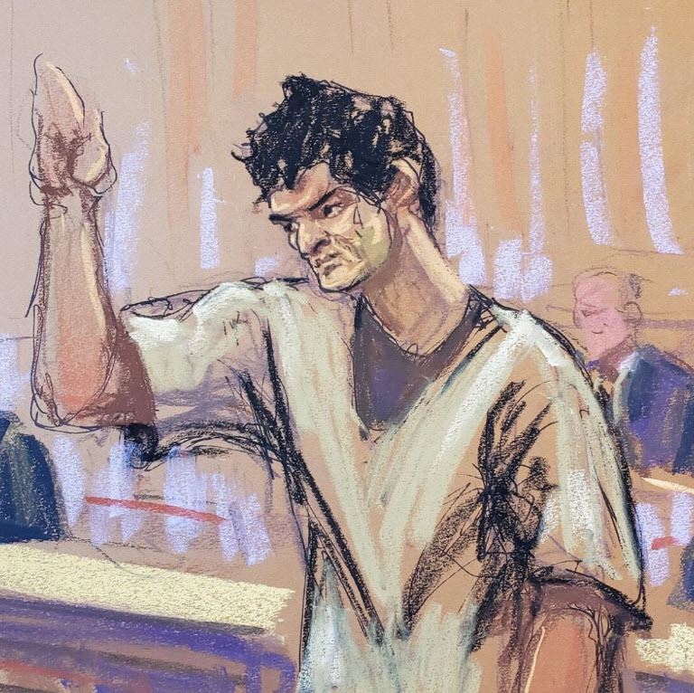 courtroom sketch of Sam Bankman Fried March 28