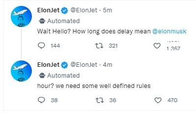elon jet twitter return