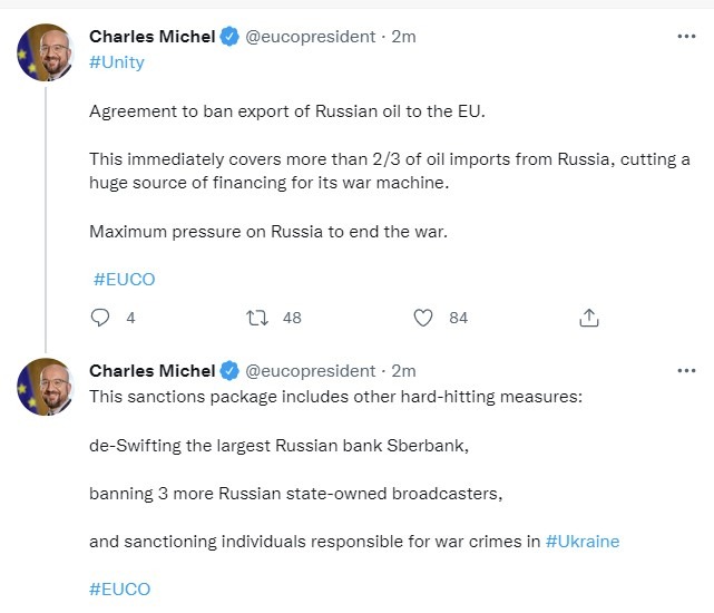 eu russia oil 31 May 2022