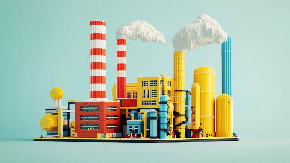 factory made from lego