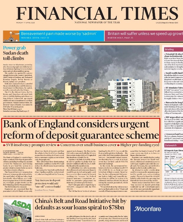 gbp ft svb Financial Times 17 April 2023