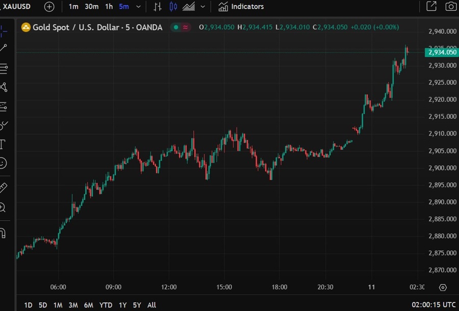 gold record high 11 February 2025 2
