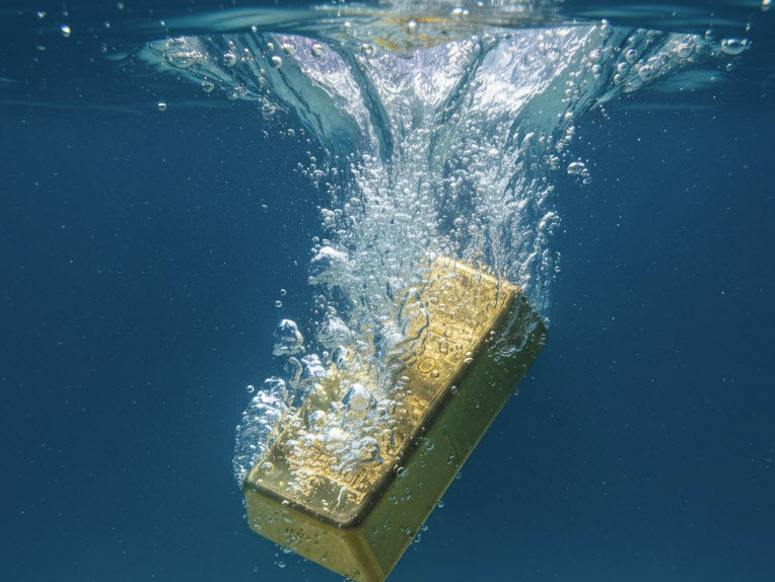 gold sinking