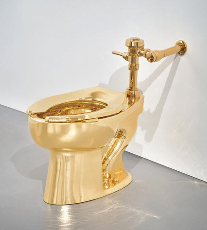 gold toilet