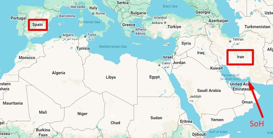 hormuz iran spain 27 March 2026