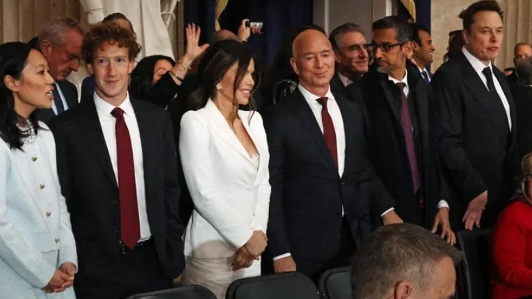 inauguration billionaires 22 January 2025 2
