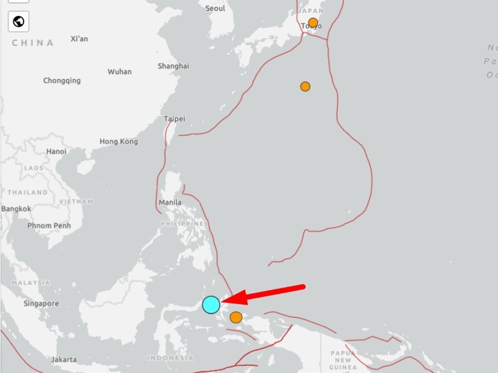 Tsunami warning issues after M7.8 earthquake, Indonesia (Molucca Sea)