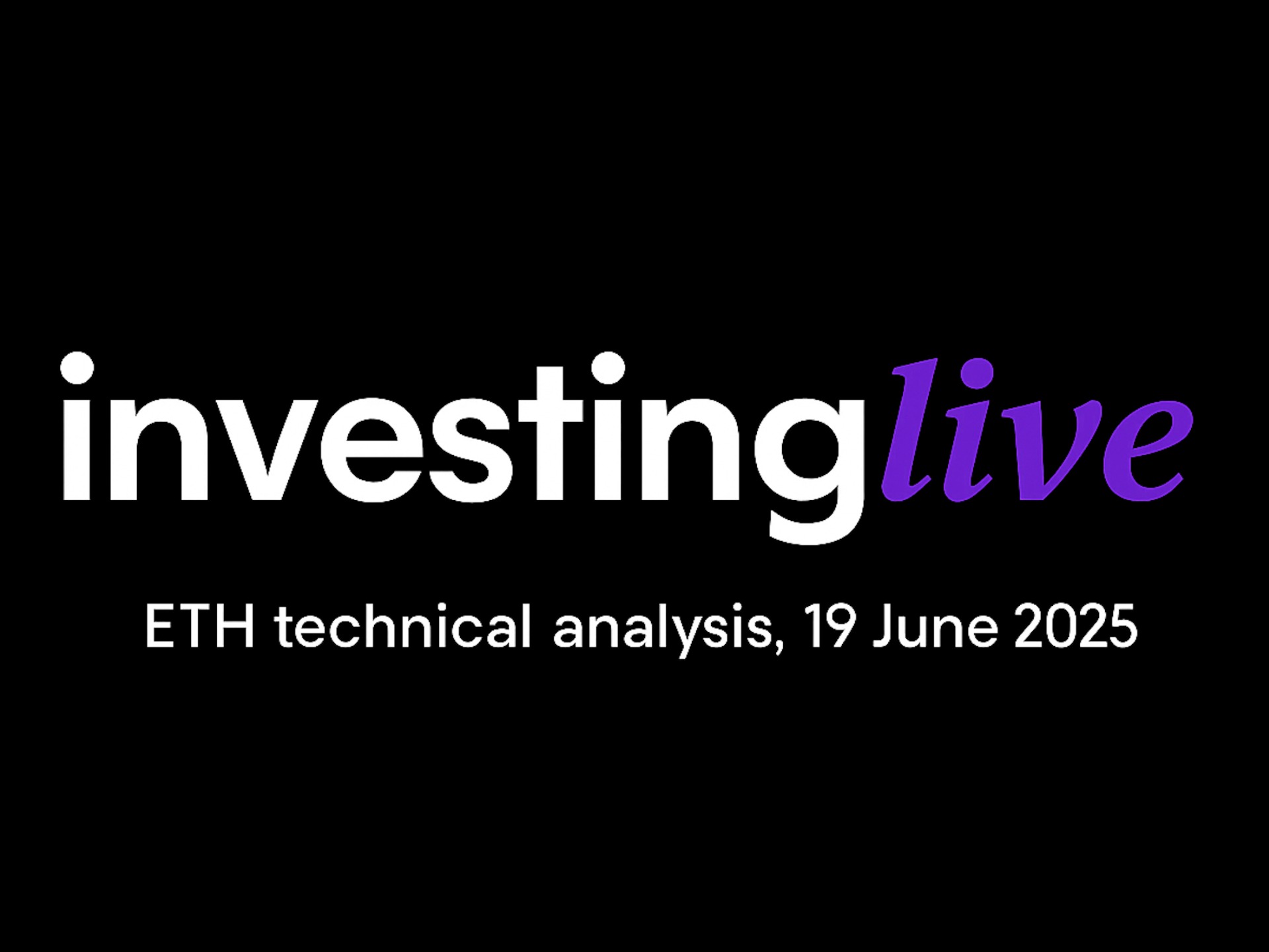 ETH Technical Analysis with tradeCompass | investingLive