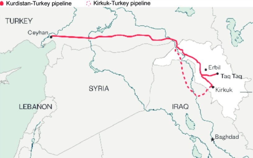iraq turkey oil pipeline 13 November 2023