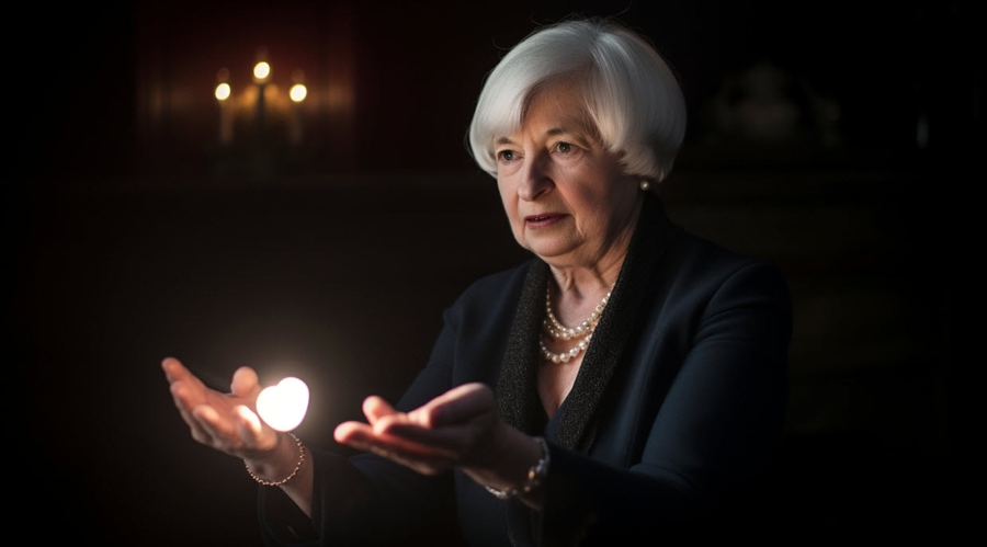 janet yellen magician AI