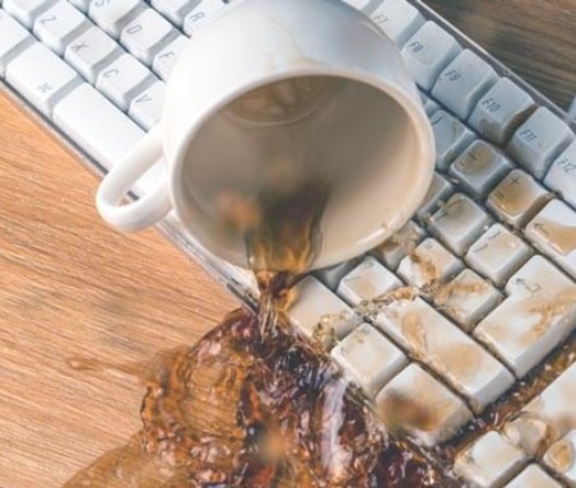 keyboard coffee