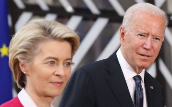 leyen biden 25 March 2022