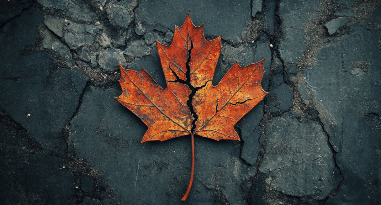 maple leaf cracking