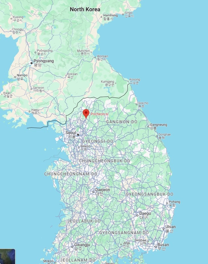 military shell South Korea pocheon 06 March 2025 2