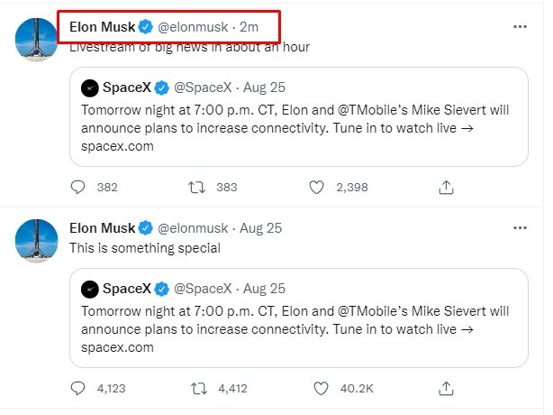 musk 26 August 2022