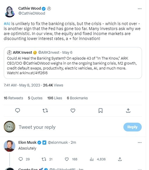 musk wood banking crisis 08 May 2023