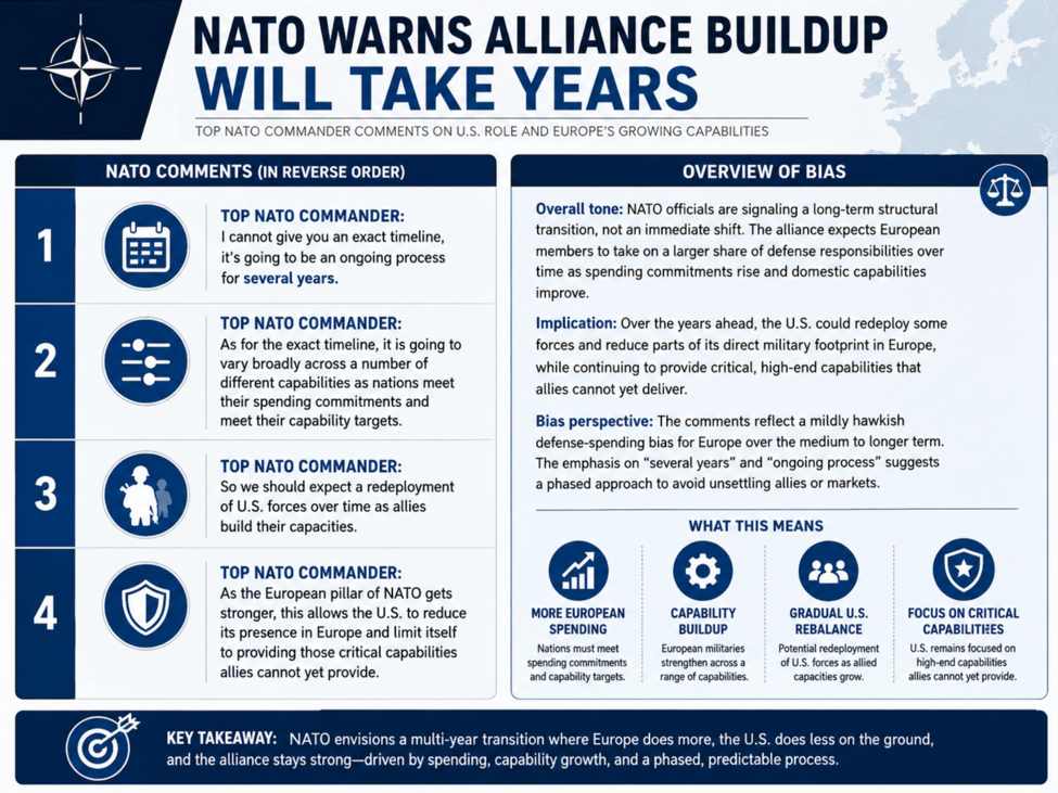 NATO warns alliance buildup will take years | investingLive