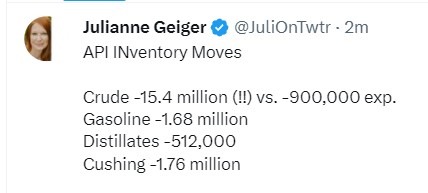 oil huge draw 02 August 2023