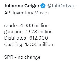 oil inventory 18 October 2023