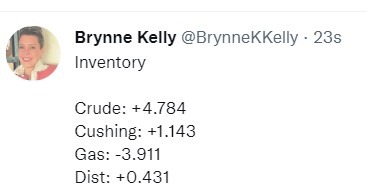 oil inventory 27 April 2022