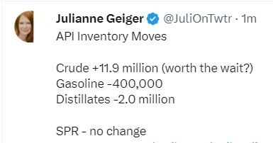 oil inventory gasoline distillate stocks 08 November 2023