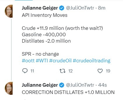 oil inventory gasoline distillate stocks 22