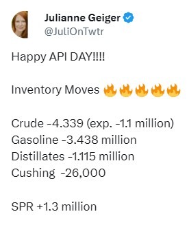 oil inventory gas2oline distillate stocks 25 September 2024 2